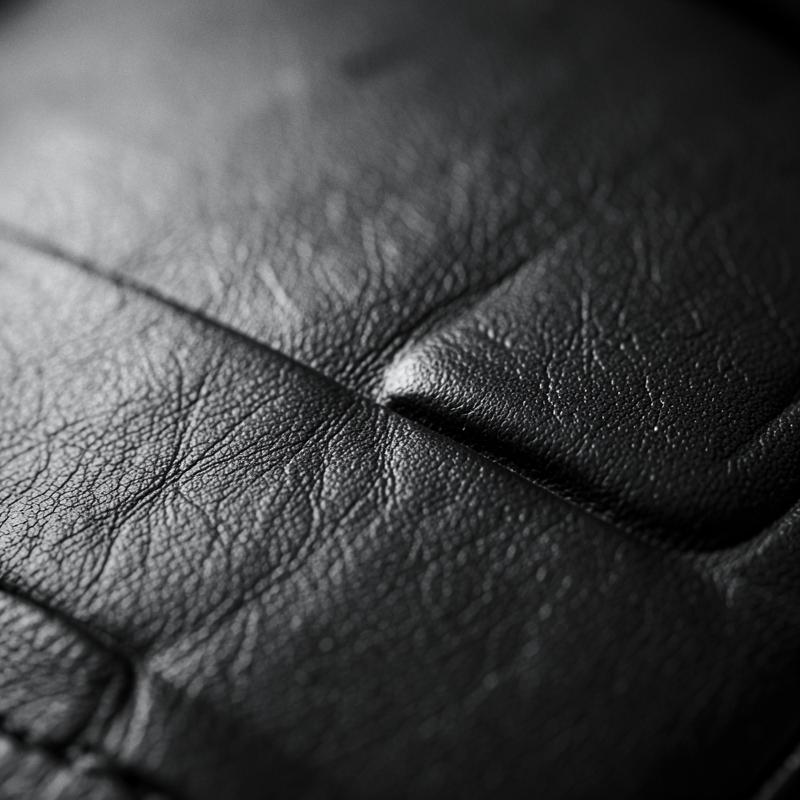 Macro de textura de couro de um acessório